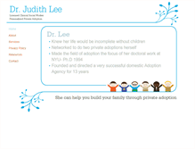 Tablet Screenshot of drjudithlee.com